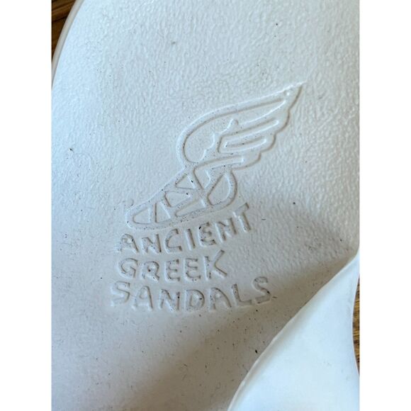Ancient Greek Sandals White Wing Hermes Sandals Shoes   Women's Size EU 37 US 6 - Picture 4 of 9